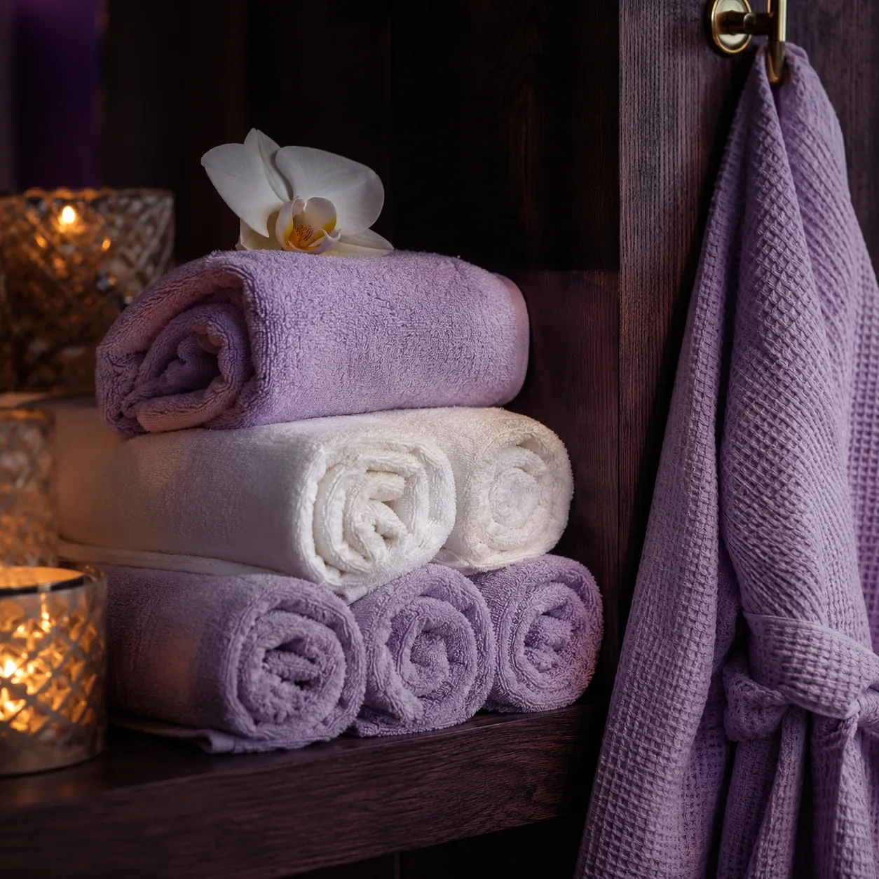 Havlu ve bornoz seti — Lila Spa, Zeytinburnu misafirlerine hizmet veren salon