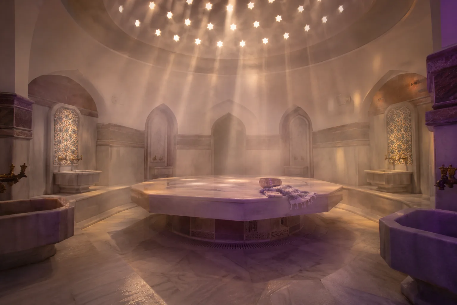 Türk hamamı göbek taşı — Lila Spa, Zeytinburnu misafirlerine hizmet veren salon